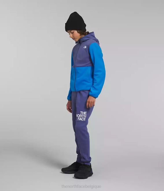 bleu optique enfants The North Face veste à capuche entièrement zippée Glacier 62XR521