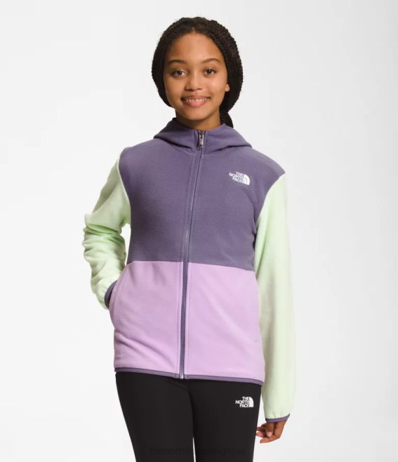 lupin enfants The North Face veste à capuche entièrement zippée Glacier 62XR523