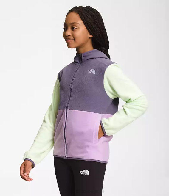 lupin enfants The North Face veste à capuche entièrement zippée Glacier 62XR523