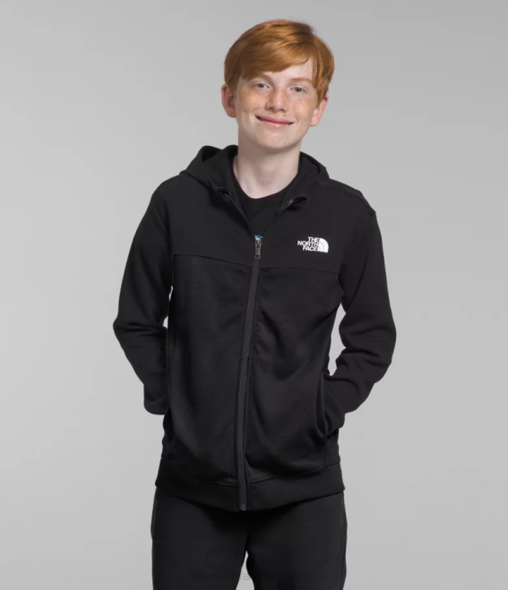 tnf noir enfants The North Face sweat à capuche entièrement zippé tnf tech 62XR525
