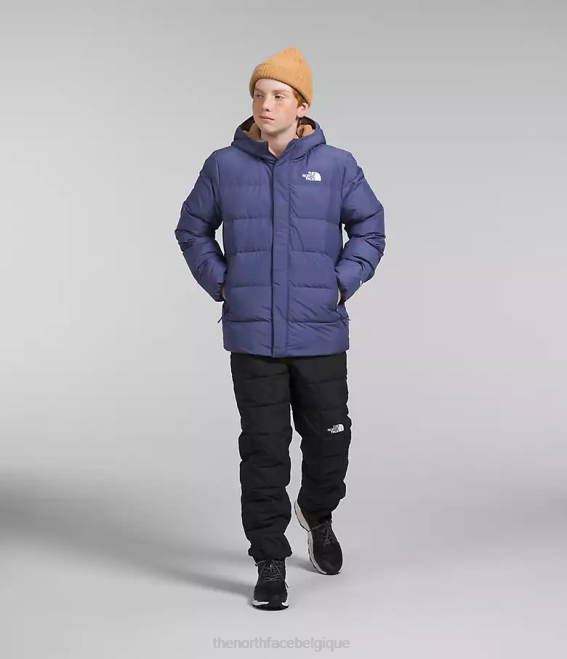 bleu grotte enfants The North Face parka doublée de polaire north 62XR688