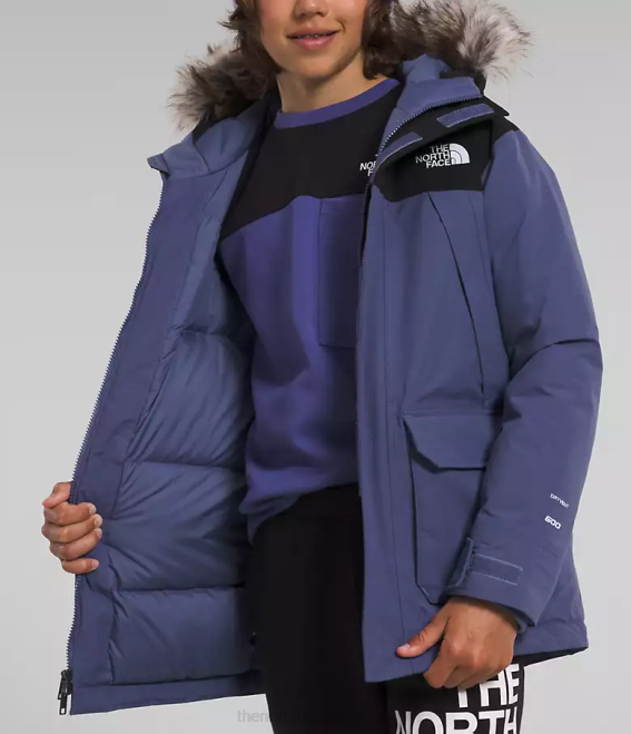 bleu grotte enfants The North Face parka mcmurdo 62XR463