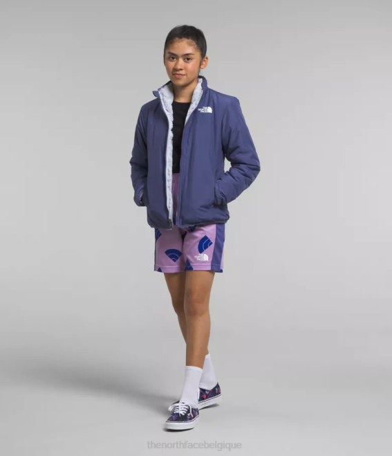 bleu grotte enfants The North Face veste réversible Mossbud 62XR1151