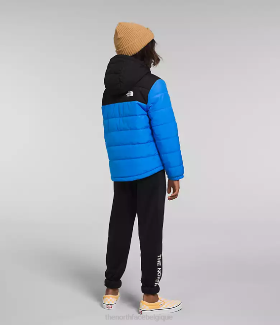 bleu optique enfants The North Face veste à capuche réversible à fermeture éclair intégrale mt chimbo 62XR79