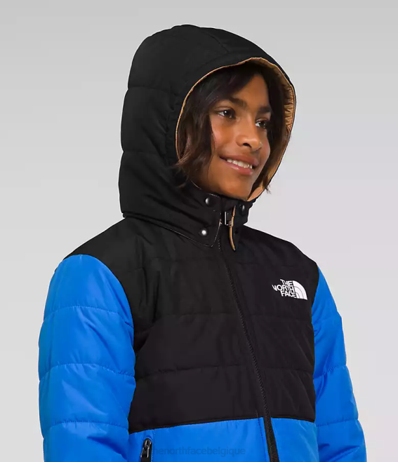 bleu optique enfants The North Face veste à capuche réversible à fermeture éclair intégrale mt chimbo 62XR79