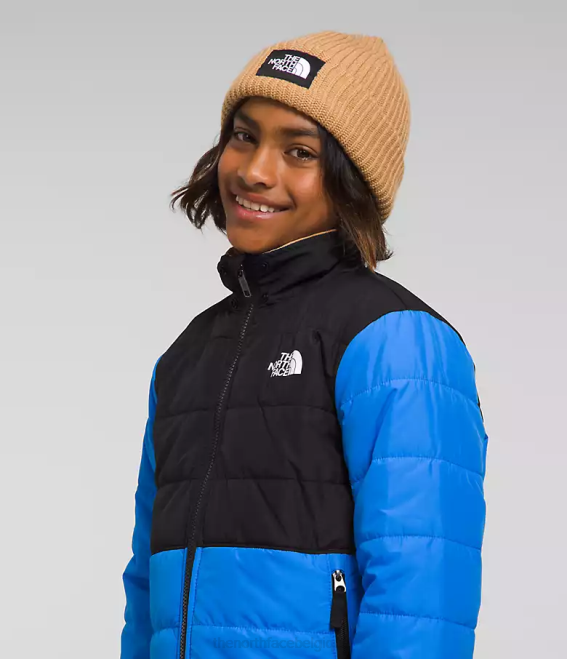 bleu optique enfants The North Face veste à capuche réversible à fermeture éclair intégrale mt chimbo 62XR79