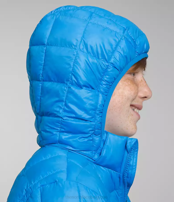 bleu optique enfants The North Face veste à capuche thermoball 62XR632