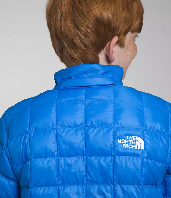 bleu optique enfants The North Face veste à capuche thermoball 62XR632