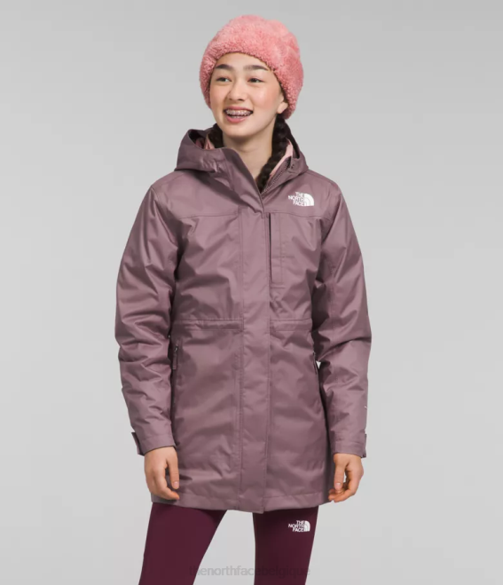 gris fauve enfants The North Face triclimate nord vers le bas 62XR579