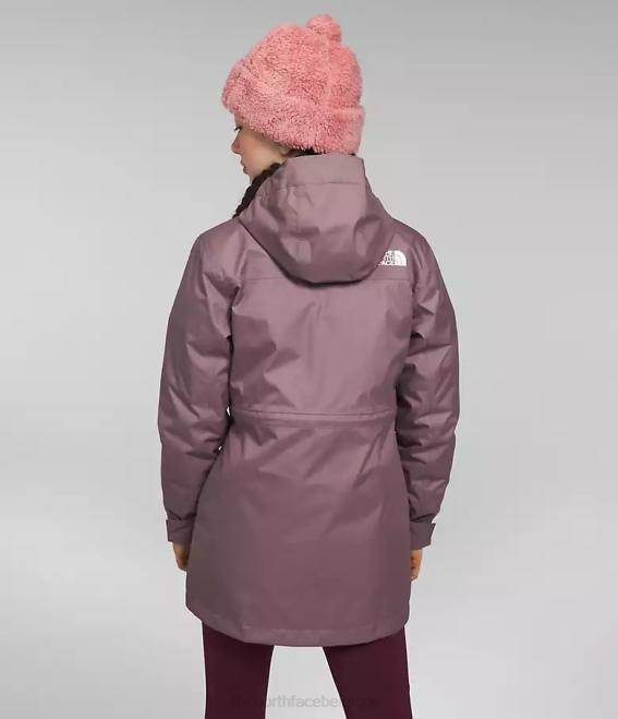 gris fauve enfants The North Face triclimate nord vers le bas 62XR579