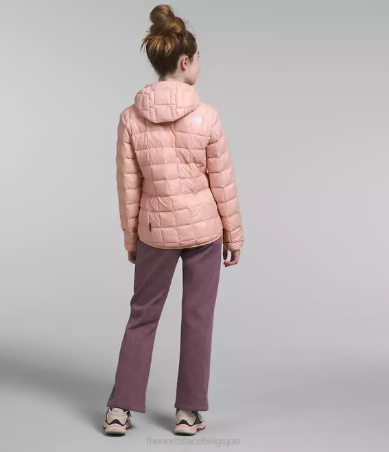 mousse rose enfants The North Face veste à capuche thermoball 62XR180