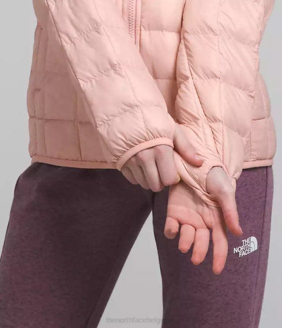 mousse rose enfants The North Face veste à capuche thermoball 62XR180