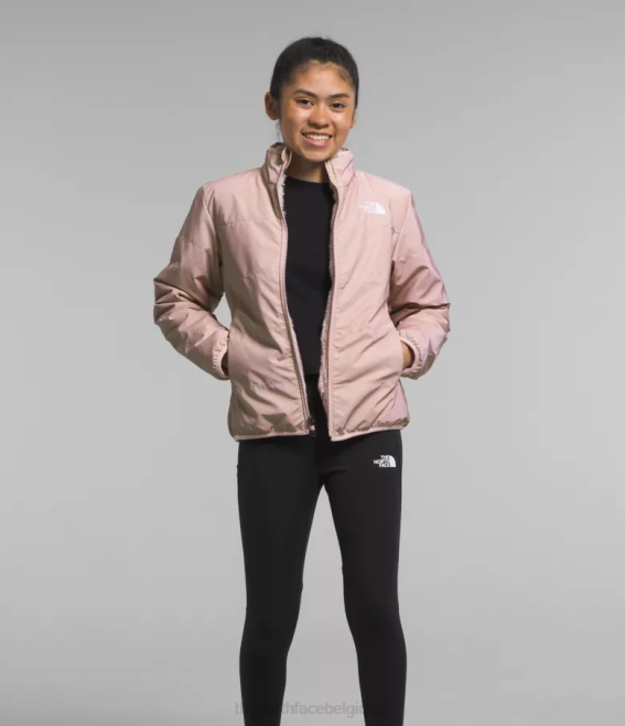 mousse rose enfants The North Face veste réversible Mossbud 62XR1153