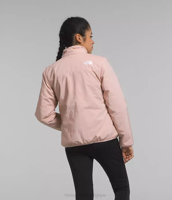 mousse rose enfants The North Face veste réversible Mossbud 62XR1153