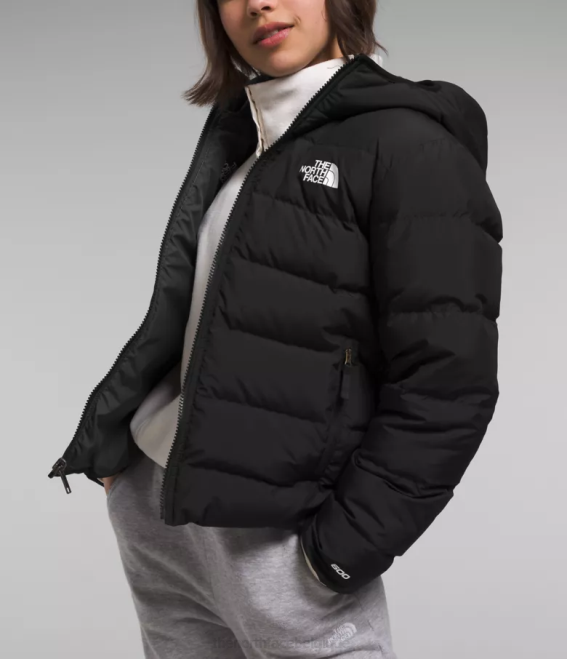 tnf noir enfants The North Face doudoune réversible à capuche en duvet 62XR627
