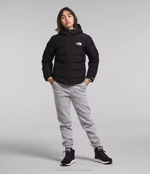 tnf noir enfants The North Face doudoune réversible à capuche en duvet 62XR627