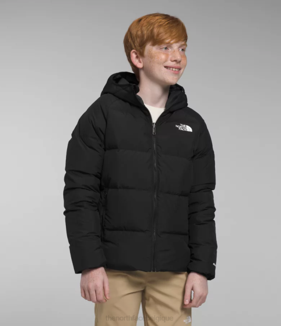 tnf noir enfants The North Face doudoune réversible à capuche en duvet 62XR818