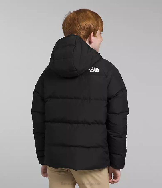 tnf noir enfants The North Face doudoune réversible à capuche en duvet 62XR818
