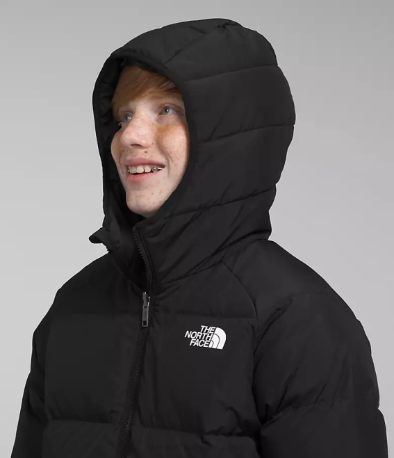 tnf noir enfants The North Face doudoune réversible à capuche en duvet 62XR818