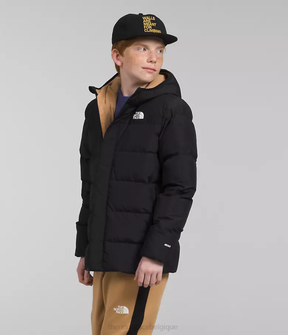 tnf noir enfants The North Face parka doublée de polaire north 62XR689