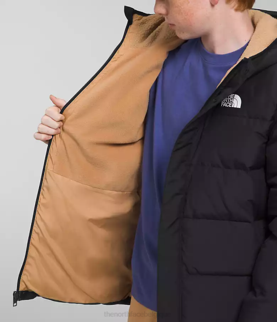 tnf noir enfants The North Face parka doublée de polaire north 62XR689