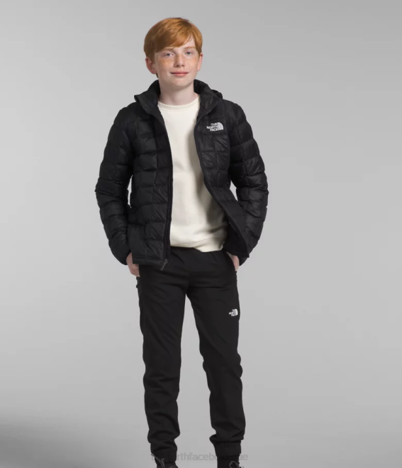 tnf noir enfants The North Face veste à capuche thermoball 62XR633