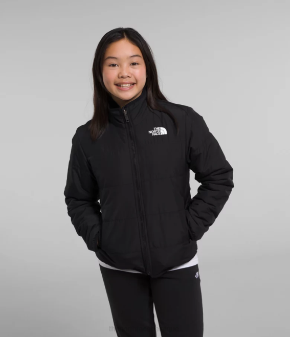 tnf noir enfants The North Face veste réversible Mossbud 62XR1152