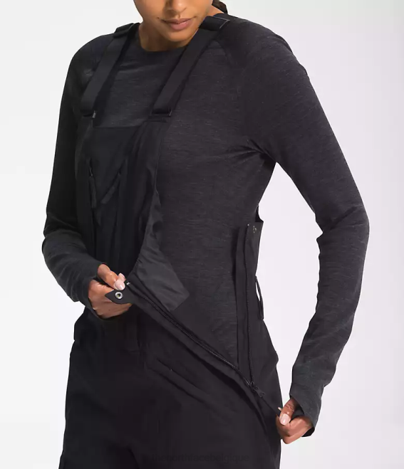 tnf noir femmes The North Face bavoirs liberté 62XR944