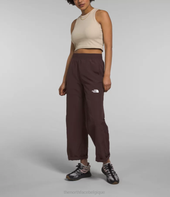 brun charbon femmes The North Face pantalon facile en nylon tnf 62XR1099