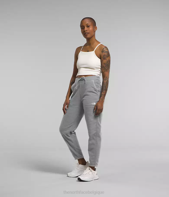 tnf gris moyen chiné femmes The North Face pantalon alpin polartec 100 62XR848