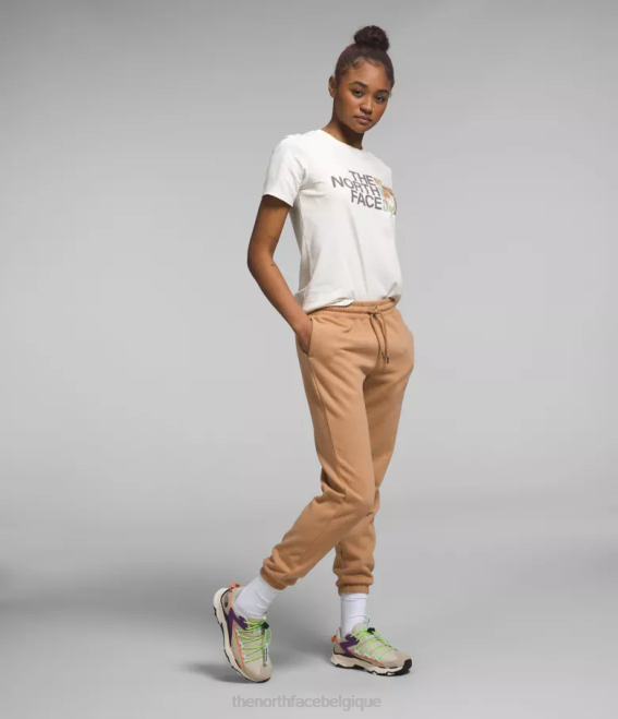 beurre d'amande/tnf blanc femmes The North Face pantalon de survêtement en molleton à demi-dôme 62XR977