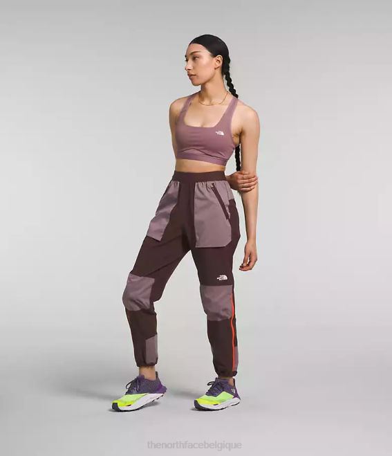 brun charbon/gris fauve femmes The North Face pantalon de jogging trailwear okt flash 62XR853