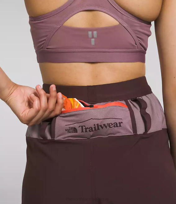 brun charbon/gris fauve femmes The North Face pantalon de jogging trailwear okt flash 62XR853