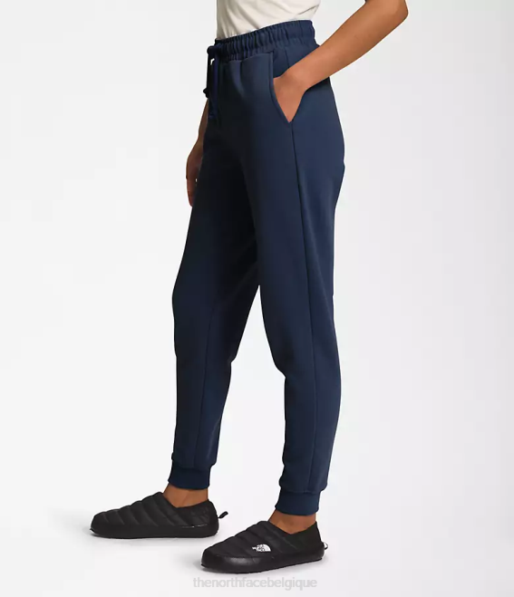 marine du sommet femmes The North Face pantalon de jogging à écusson Heritage 62XR332