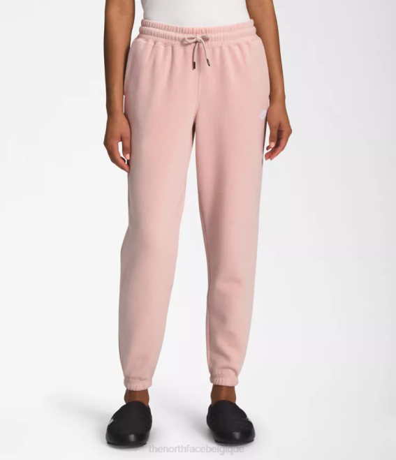mousse rose/blanc tnf femmes The North Face pantalon de survêtement en molleton à demi-dôme 62XR981