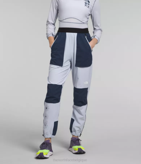 pervenche poussiéreuse/marine sommet femmes The North Face pantalon de jogging trailwear okt flash 62XR854