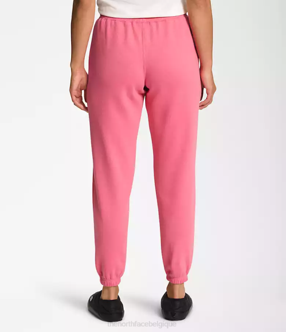 rose cosmo/blanc tnf femmes The North Face pantalon de survêtement en molleton à demi-dôme 62XR982