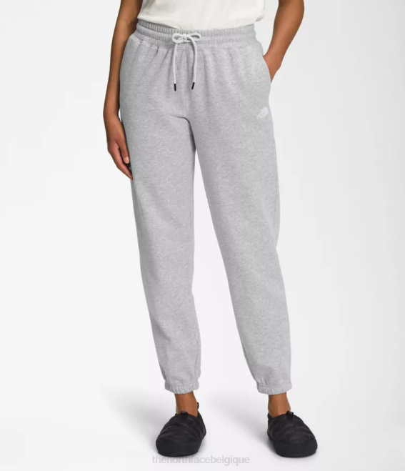 tnf gris clair chiné/tnf blanc femmes The North Face pantalon de survêtement en molleton à demi-dôme 62XR973