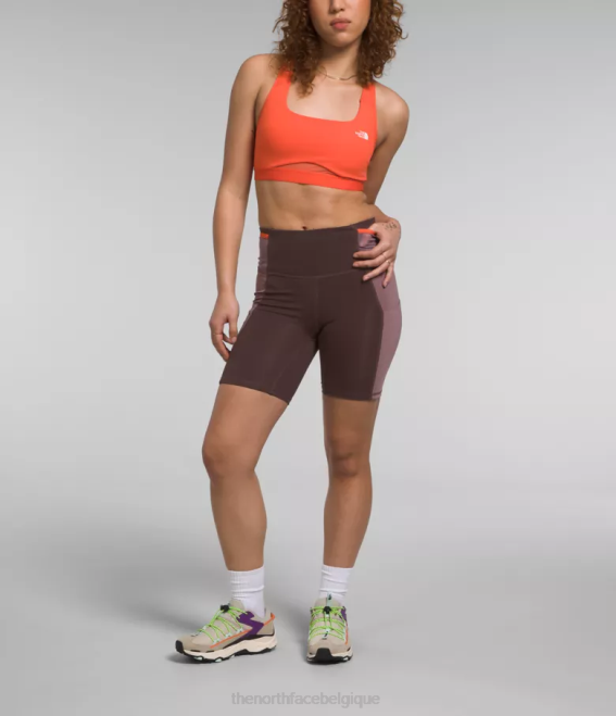 brun charbon/gris fauve femmes The North Face short de vélo trailwear qtm 62XR903 - Cliquez sur l'image pour la fermer