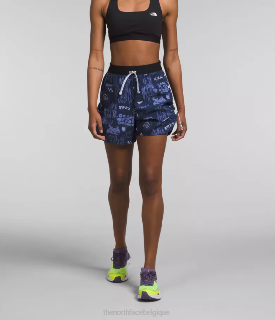 imprimé remix nature summit marine femmes The North Face short trailwear okt trail 62XR625 - Cliquez sur l'image pour la fermer