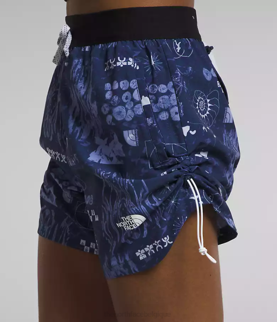 imprimé remix nature summit marine femmes The North Face short trailwear okt trail 62XR625