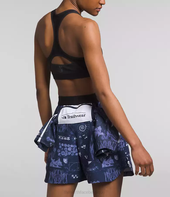 imprimé remix nature summit marine femmes The North Face short trailwear okt trail 62XR625