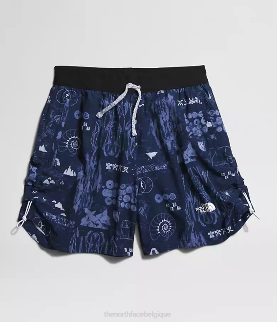imprimé remix nature summit marine femmes The North Face short trailwear okt trail 62XR625