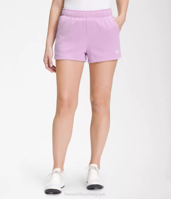 lupin/tnf blanc femmes The North Face short en molleton demi-dôme 62XR1288