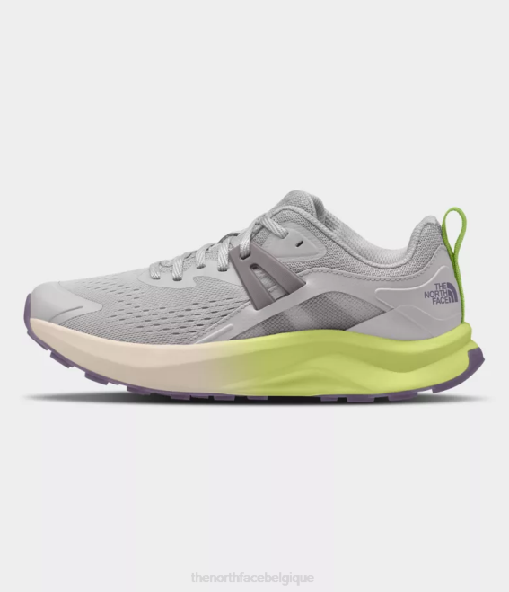 gris étain/led jaune femmes The North Face chaussures d'hypnum 62XR1187