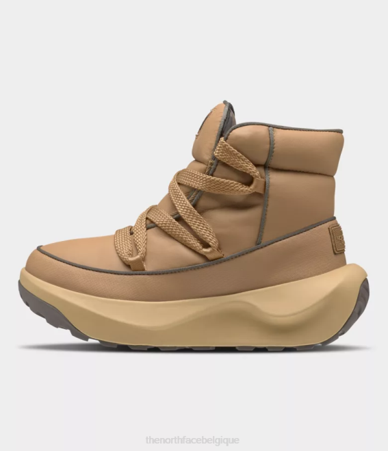 beurre d'amande/brun faucon femmes The North Face bottes imperméables en dentelle thermoball halseigh 62XR855 - Cliquez sur l'image pour la fermer