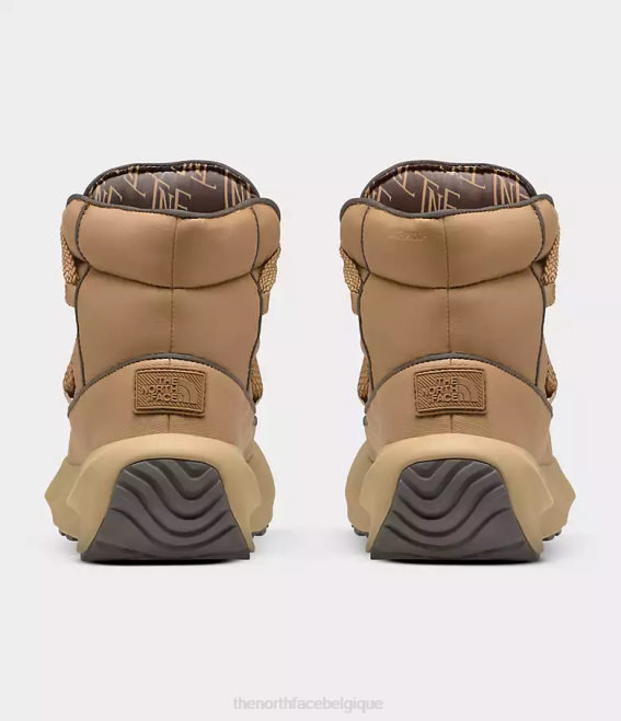 beurre d'amande/brun faucon femmes The North Face bottes imperméables en dentelle thermoball halseigh 62XR855