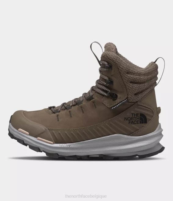 bipartisan marron/tnf noir femmes The North Face bottes Futurelight isolées Vectiv Fastpack 62XR1028
