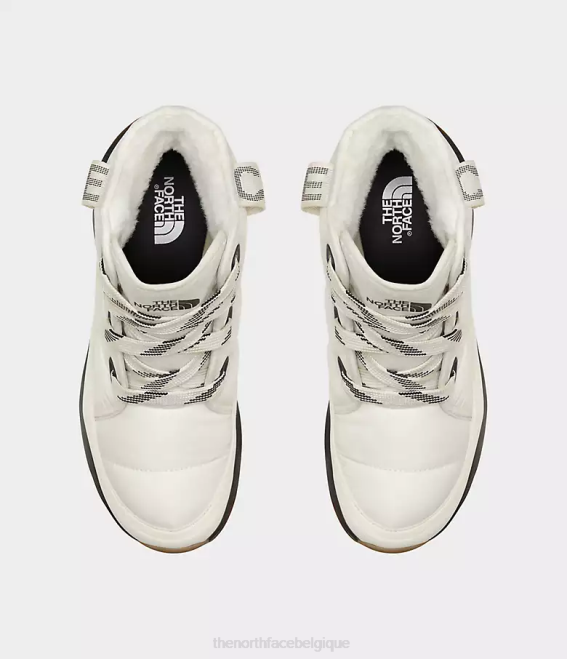gardénia blanc/tnf noir femmes The North Face bottes imperméables de luxe à lacets Thermoball 62XR815