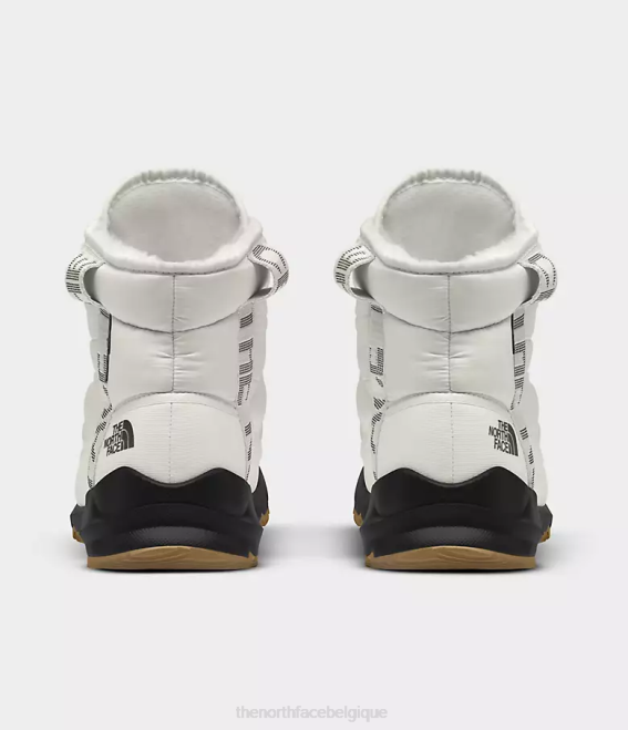gardénia blanc/tnf noir femmes The North Face bottes imperméables de luxe à lacets Thermoball 62XR815